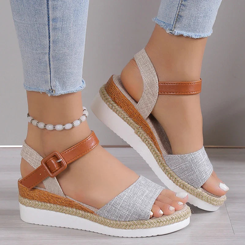 CHARLENE™ – Relaxed Style Wedge Sandals - Maison Léa & Lou