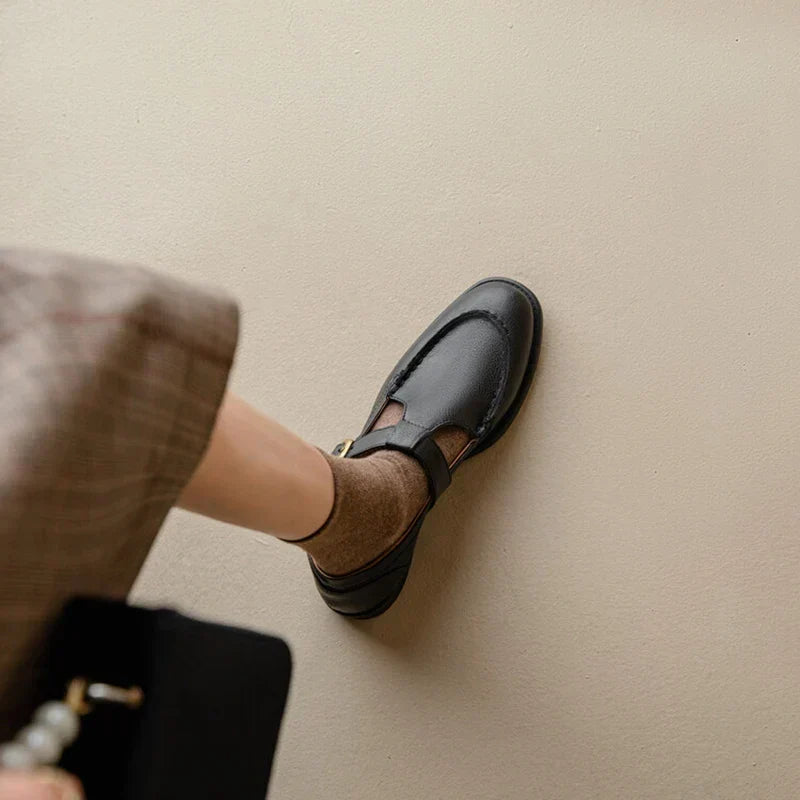 Nancy | Retro-Inspired Leather Shoes
