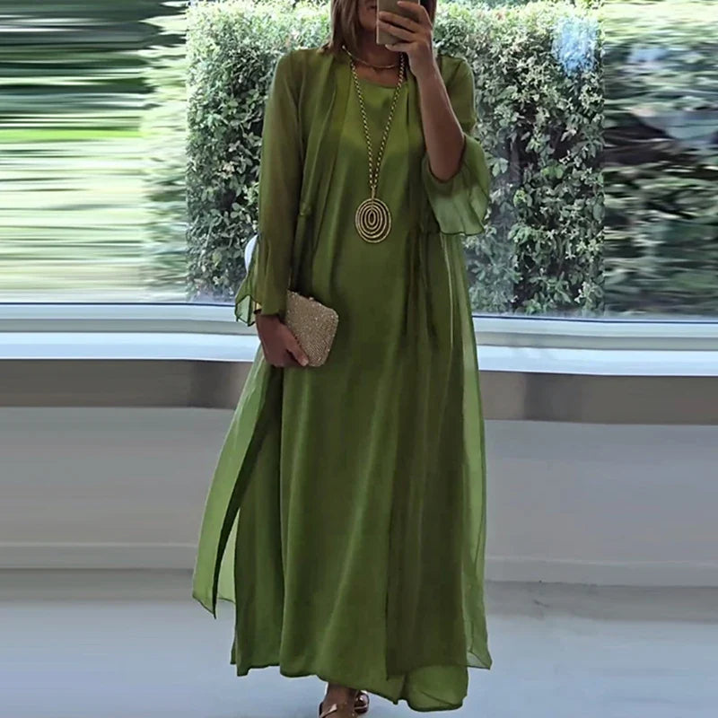 Johanna™ | Dress & cardigan 2-piece set - Maison Léa & Lou