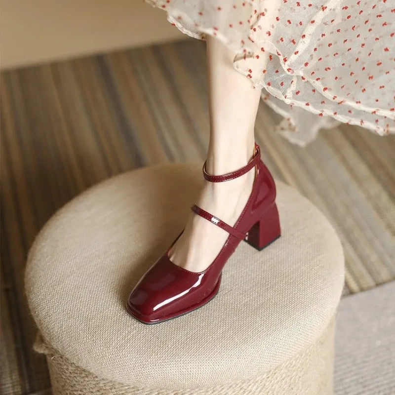 Emily™ | Elegant Ankle-Strap Pumps - Maison Léa & Lou