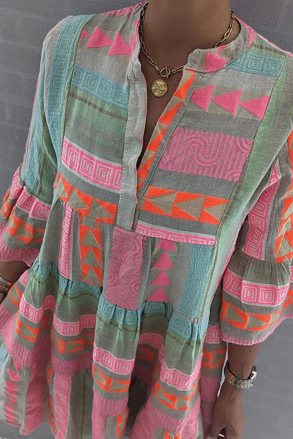THALIE™ - Vibrant Boho Dress - Maison Léa &amp; Lou