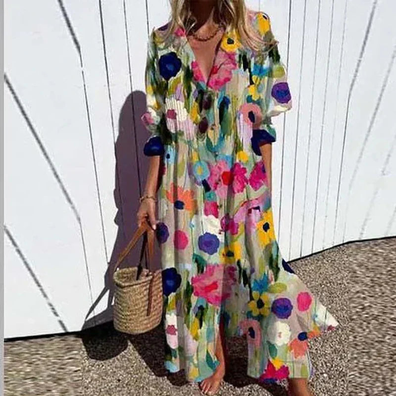 MELISSA™ - Chic Boho Maxi Dress - Maison Léa & Lou
