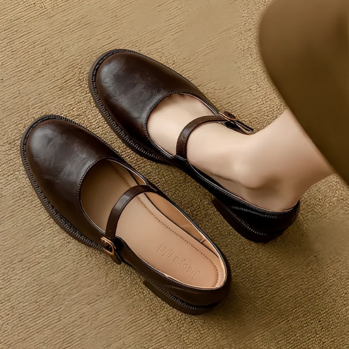 Alicia™ | Classic Leather Mary Janes - Maison Léa &amp; Lou