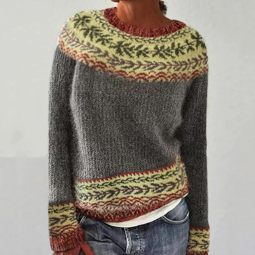 Ruby - Retro Scandinavian knitted sweater - Maison Léa & Lou