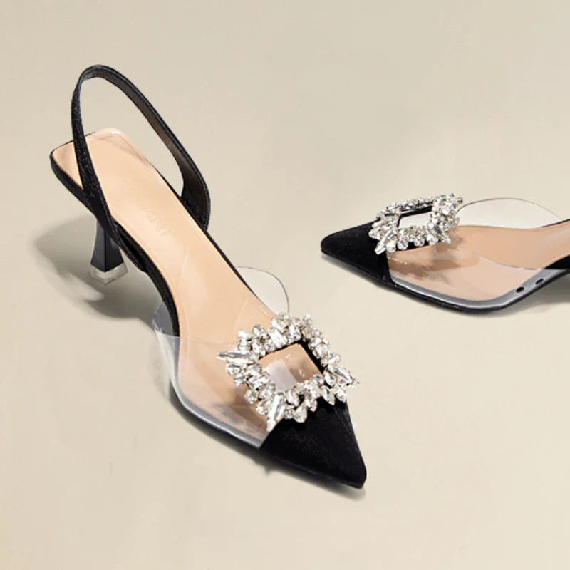 ROCHELLE™ – Sophisticated Sparkle Pointed Heels - Maison Léa & Lou