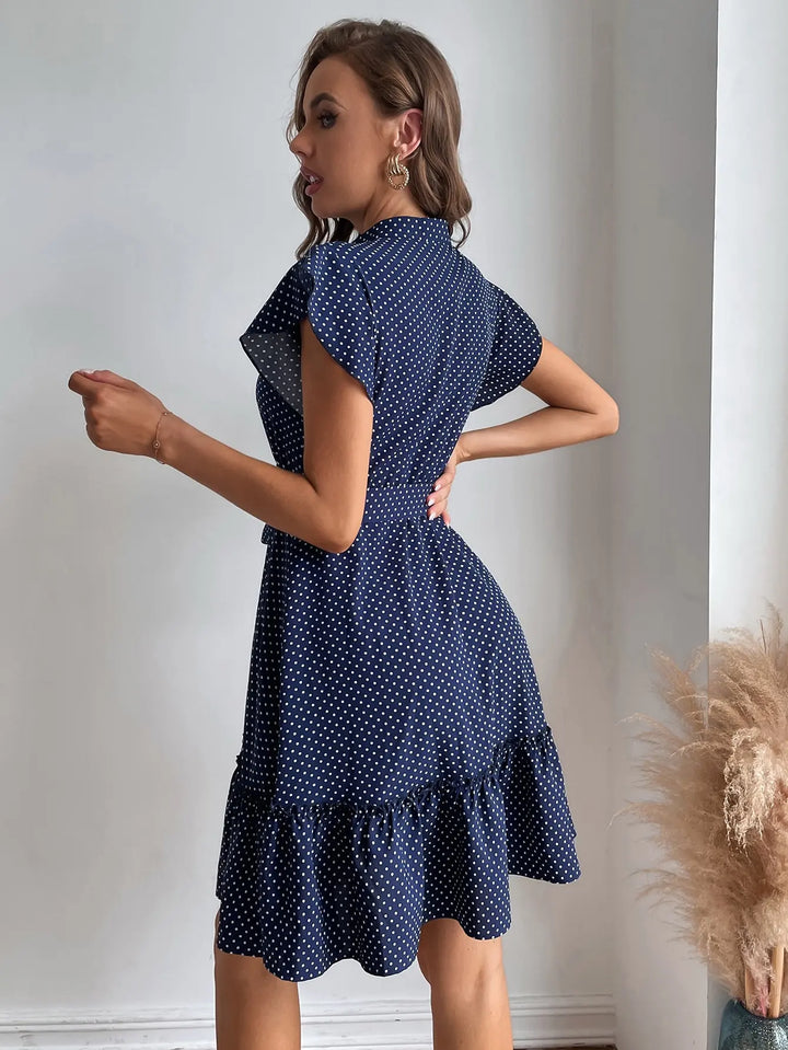 Charlotte™ | Kjole med Bindebånd ved Taljen - Maison Léa &amp; Lou