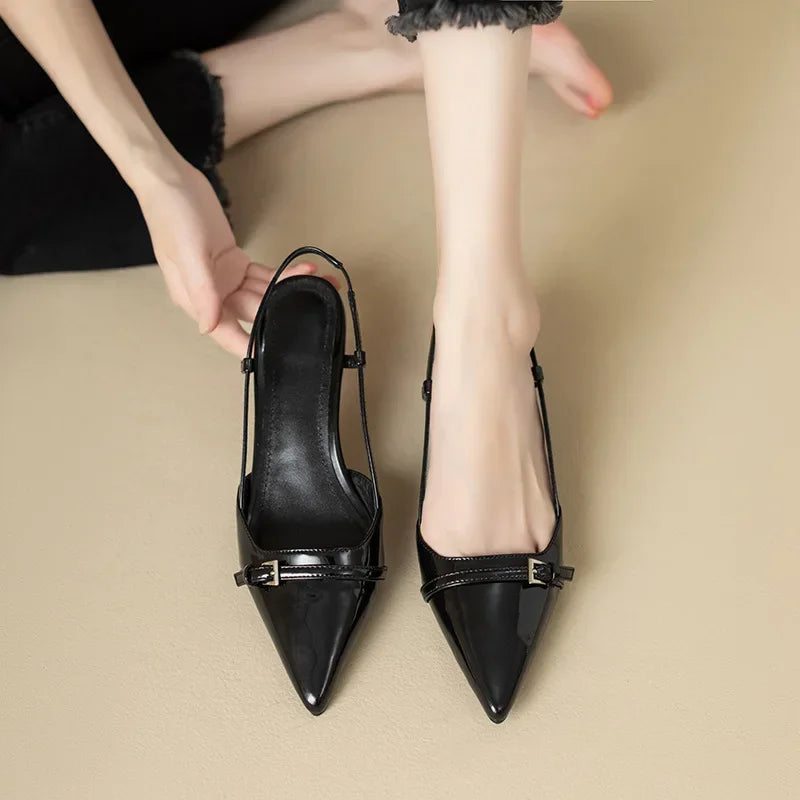 MIRELLA™ – Classic Mid-Heel Sandals - Maison Léa &amp; Lou