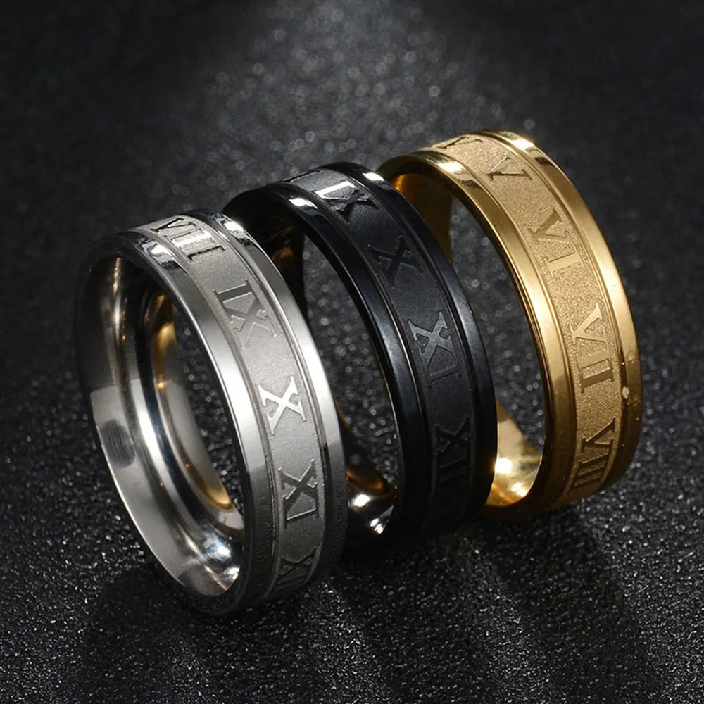 NOELLE™ – Modern Roman Numeral Ring - Maison Léa &amp; Lou