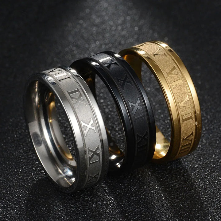 NOELLE™ – Modern Roman Numeral Ring - Maison Léa &amp; Lou