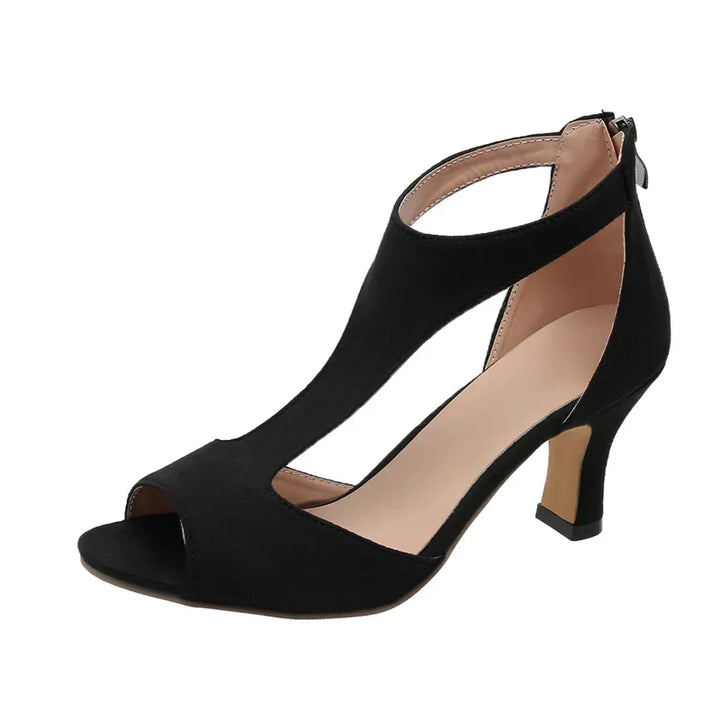 ALANA™ – Sleek Open-Side Heels - Maison Léa &amp; Lou