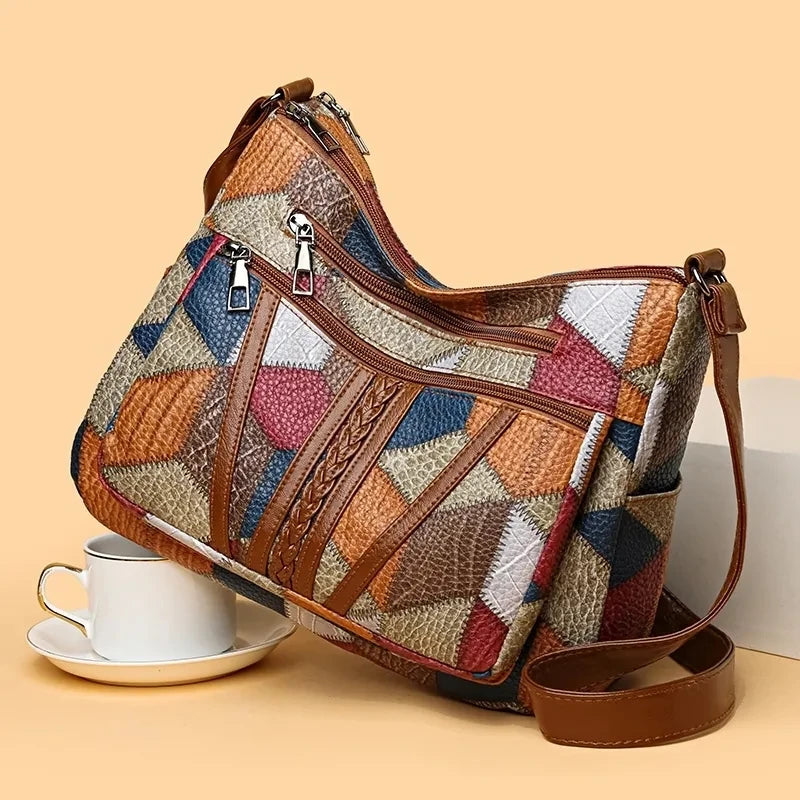 ROSELINE™ – Chic Vintage Leather Bag - Maison Léa &amp; Lou