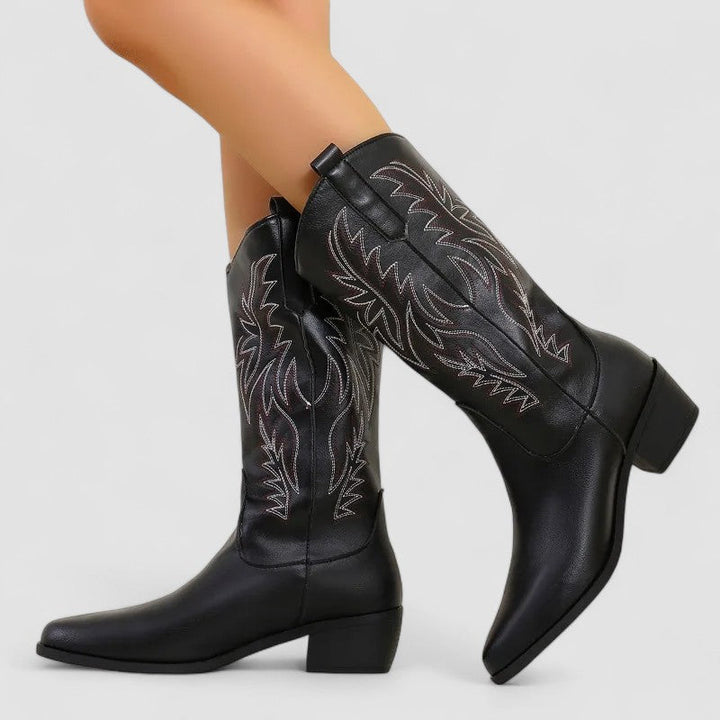 Claire - Orthopedic Western Boots - Maison Léa &amp; Lou