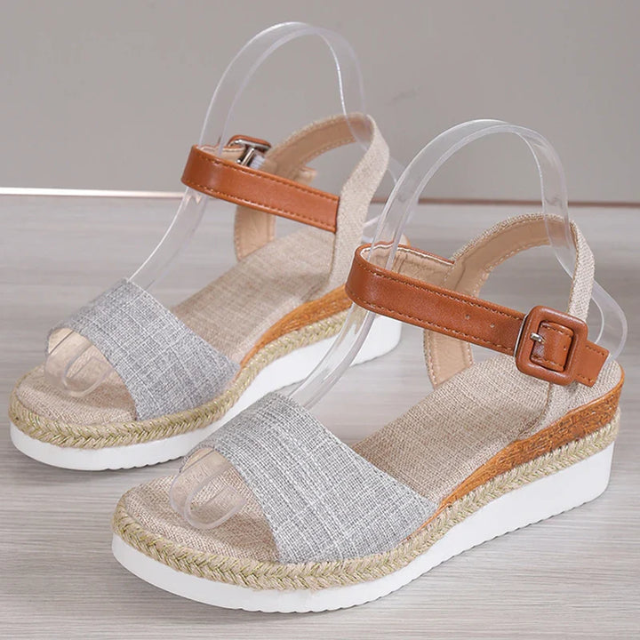 CHARLENE™ – Relaxed Style Wedge Sandals - Maison Léa &amp; Lou