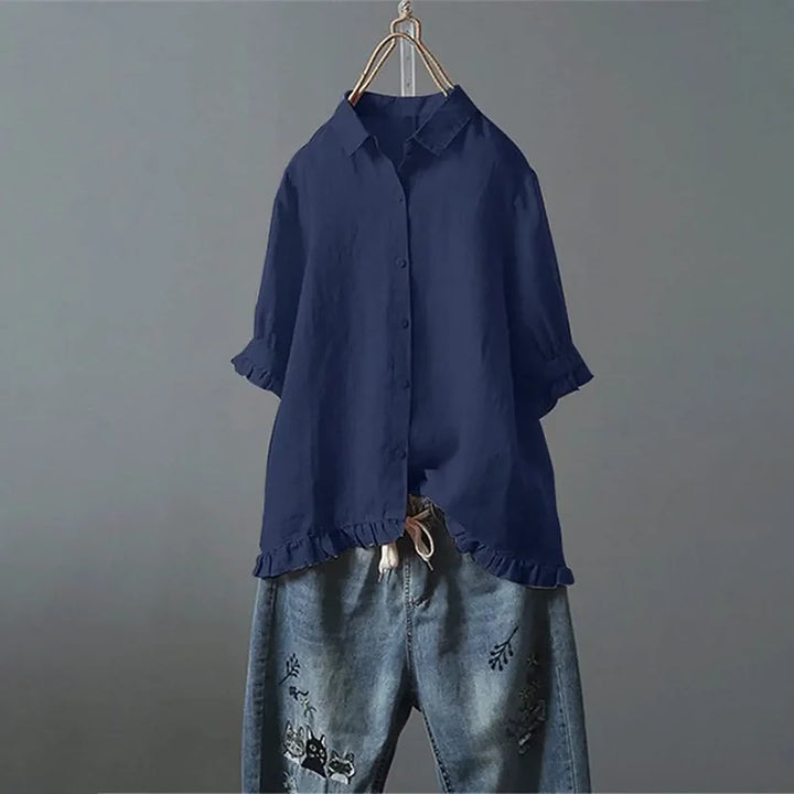 Lene™ | Elegant Bomuldsbluse - Maison Léa &amp; Lou