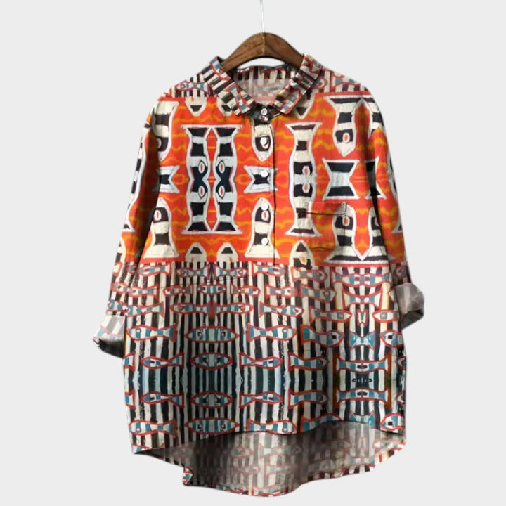 TALLIE™ – Relaxed Printed Blouse - Maison Léa &amp; Lou