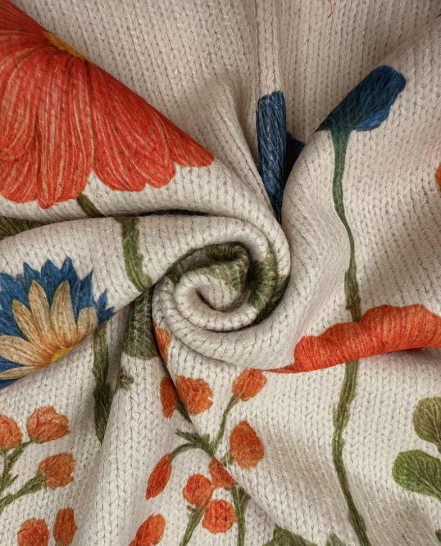 Wrenna™ | Wildflower Meadow Zip Cardigan - Maison Léa &amp; Lou