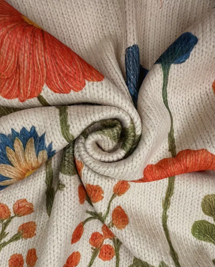 Wrenna™ | Wildflower Meadow Zip Cardigan - Maison Léa &amp; Lou