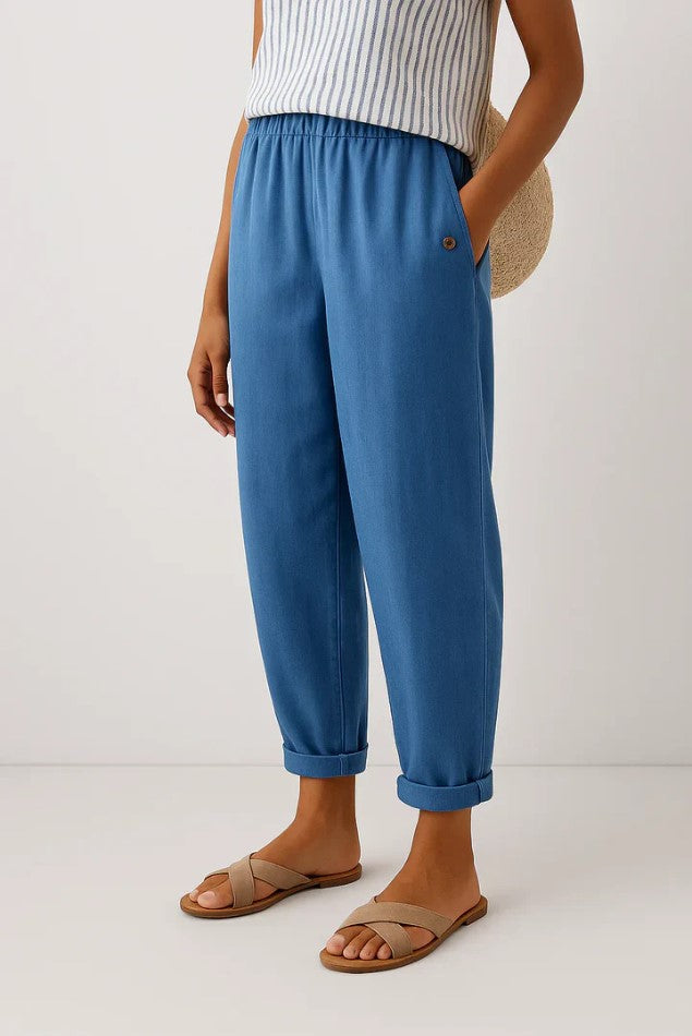 Romina™ Timeless Linen-look Trousers - Maison Léa &amp; Lou