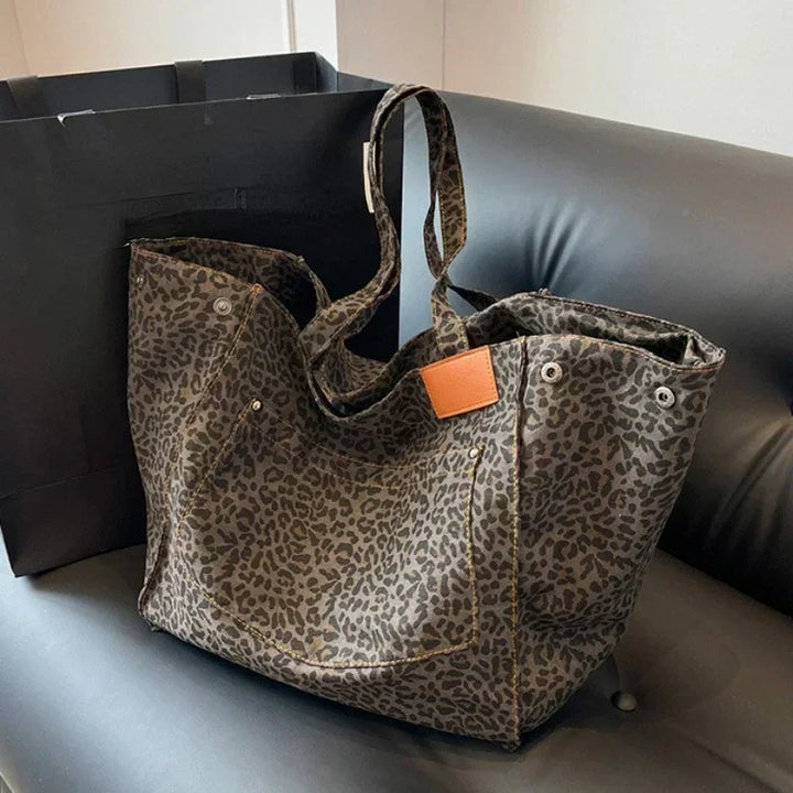 ODILE™– Effortless Chic Leopard Tote Bag - Maison Léa &amp; Lou