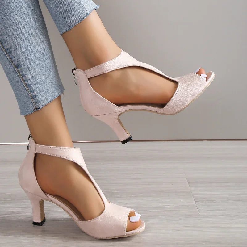 ALANA™ – Sleek Open-Side Heels - Maison Léa &amp; Lou