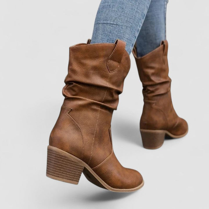 Vivian – Orthopedic Leather Boots - Maison Léa &amp; Lou