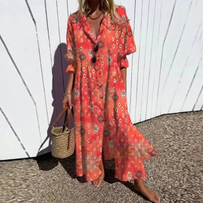 MELISSA™ - Chic Boho Maxi Dress - Maison Léa &amp; Lou