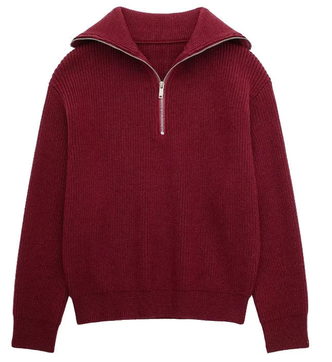 VIRGINIA™ | Zip-up Sweater - Maison Léa &amp; Lou