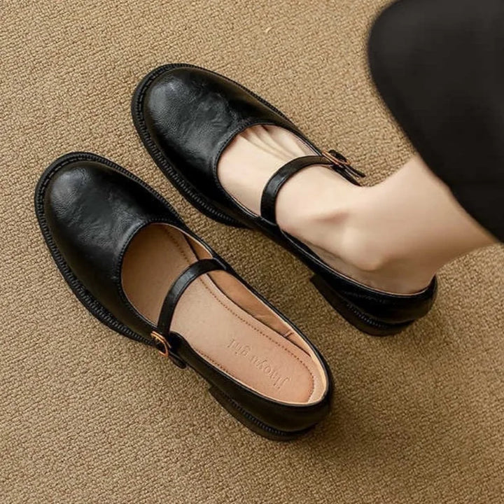 Alicia™ | Classic Leather Mary Janes - Maison Léa &amp; Lou