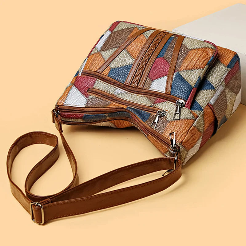 ROSELINE™ – Chic Vintage Leather Bag - Maison Léa &amp; Lou