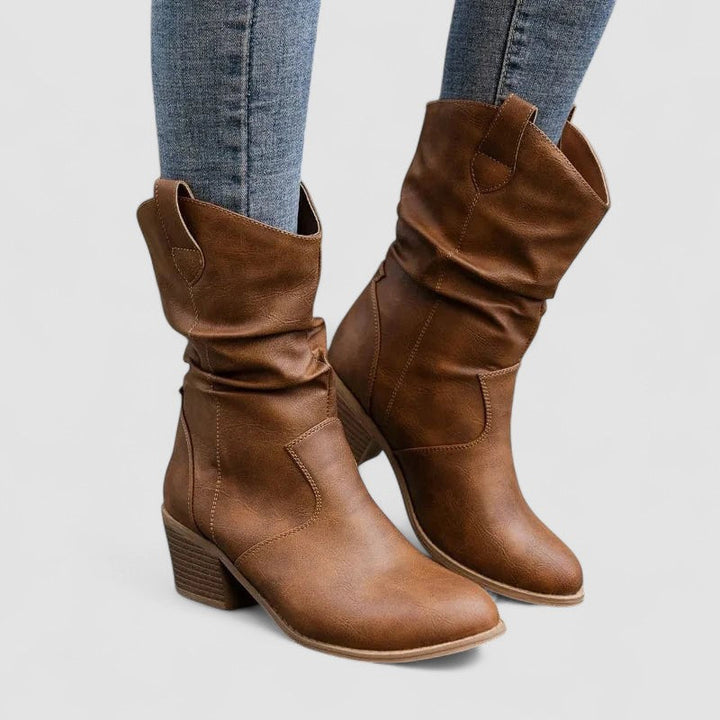 Vivian – Orthopedic Leather Boots - Maison Léa &amp; Lou