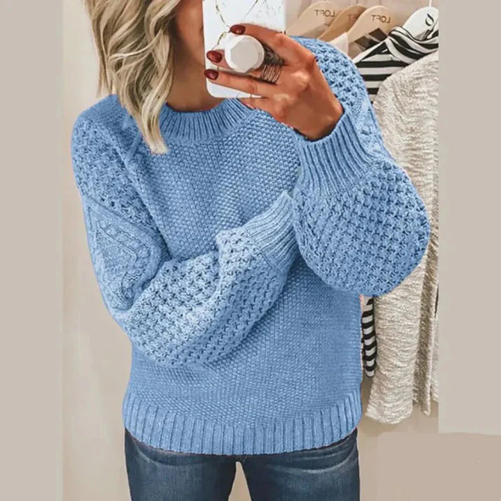 KIKI™ | Knitted Arm Detailed Sweater - Maison Léa &amp; Lou