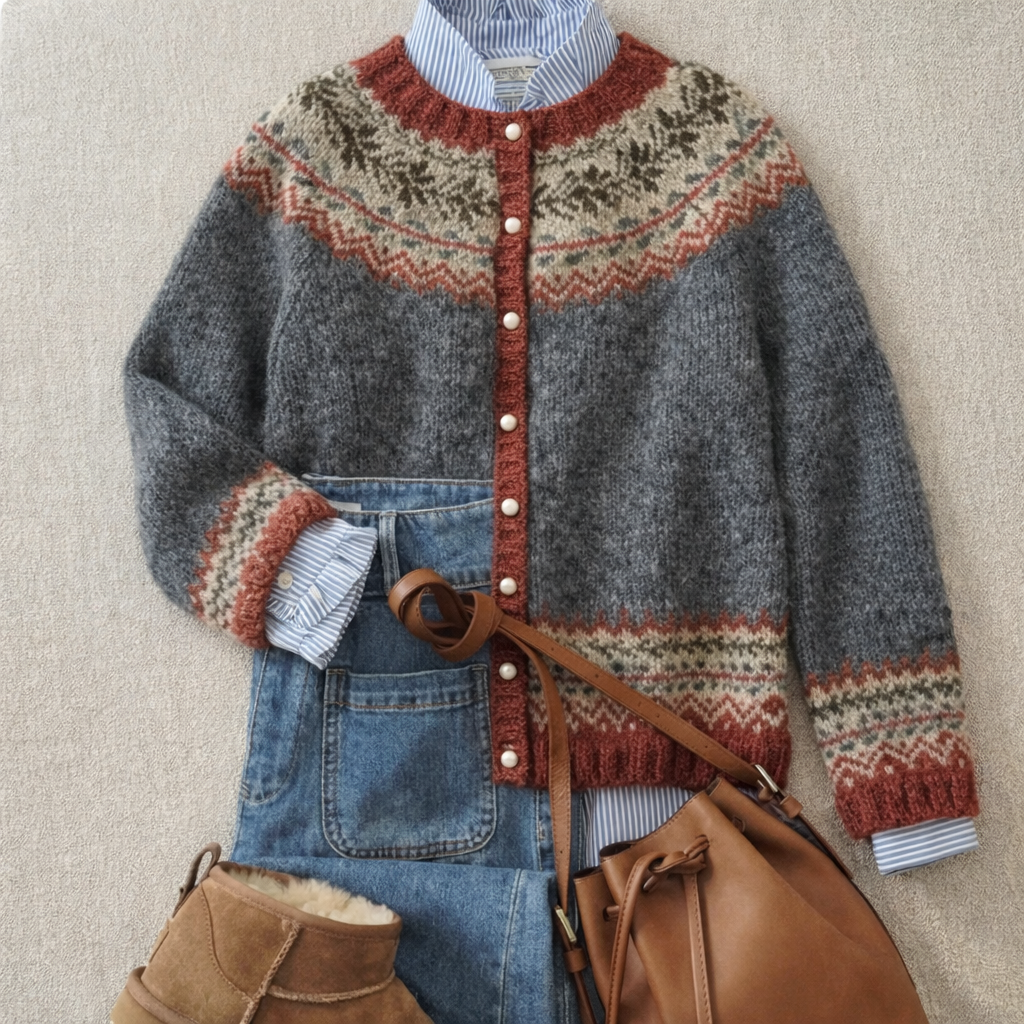 Landy™ | Nordic Knit Cardigan - Maison Léa & Lou