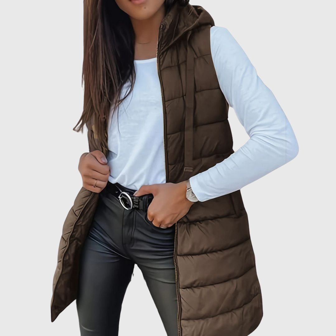 CLARISSA™ | Hooded Puffer Vest - Maison Léa &amp; Lou