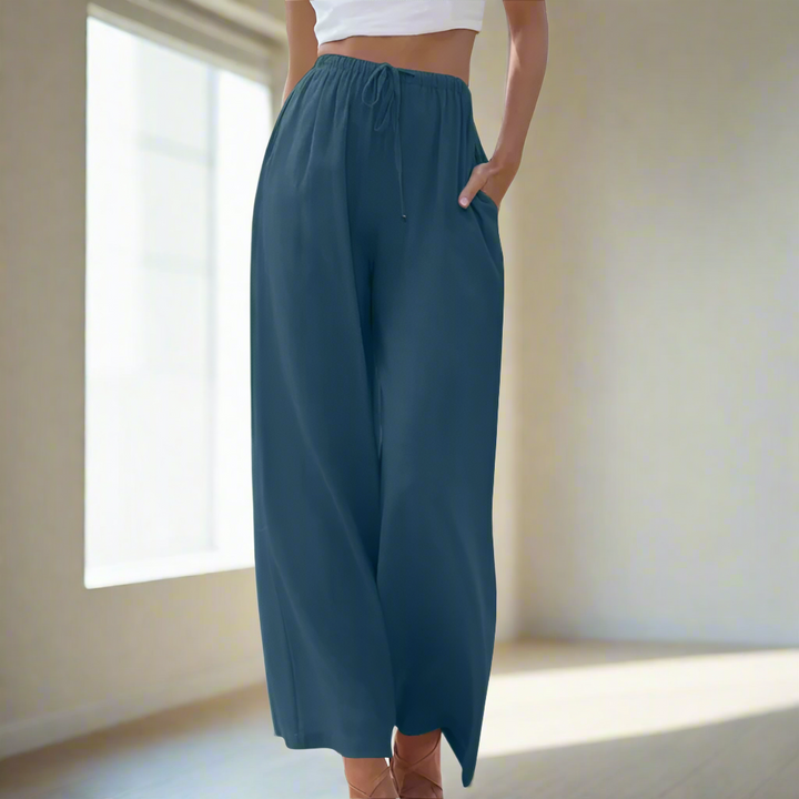 Liam | Pantaloni Estivi a Gamba Larga