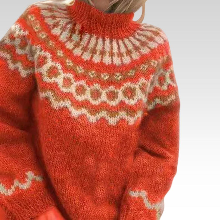 Solveig | Nordic Patterned Jumper - Maison Léa &amp; Lou