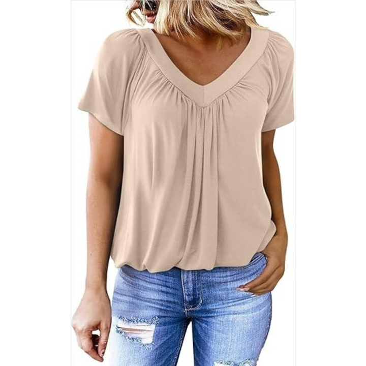 KATHLEEN™ - Casual V-Neck Top - Maison Léa &amp; Lou