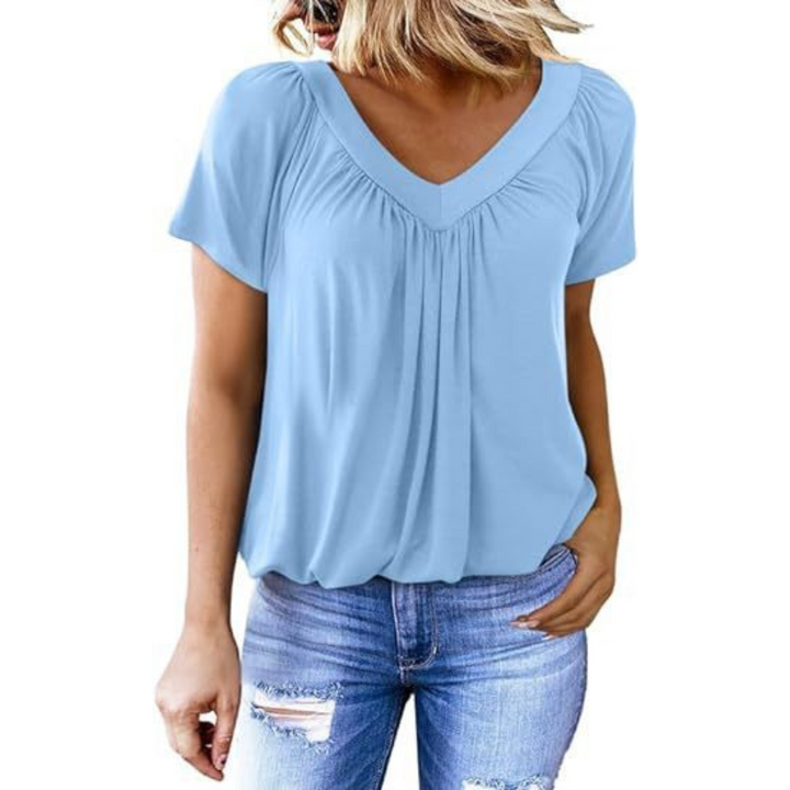 KATHLEEN™ - Casual V-Neck Top - Maison Léa &amp; Lou