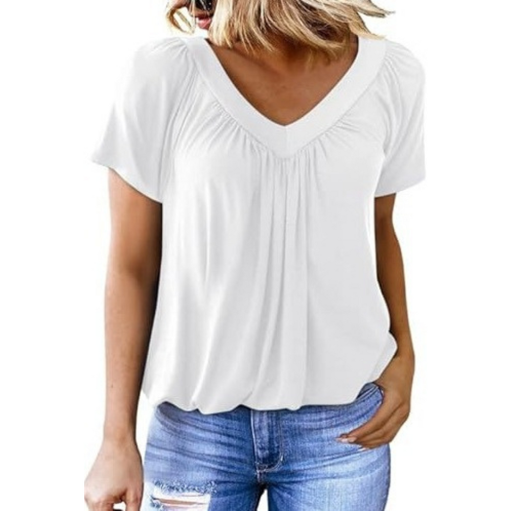 KATHLEEN™ - Casual V-Neck Top - Maison Léa & Lou