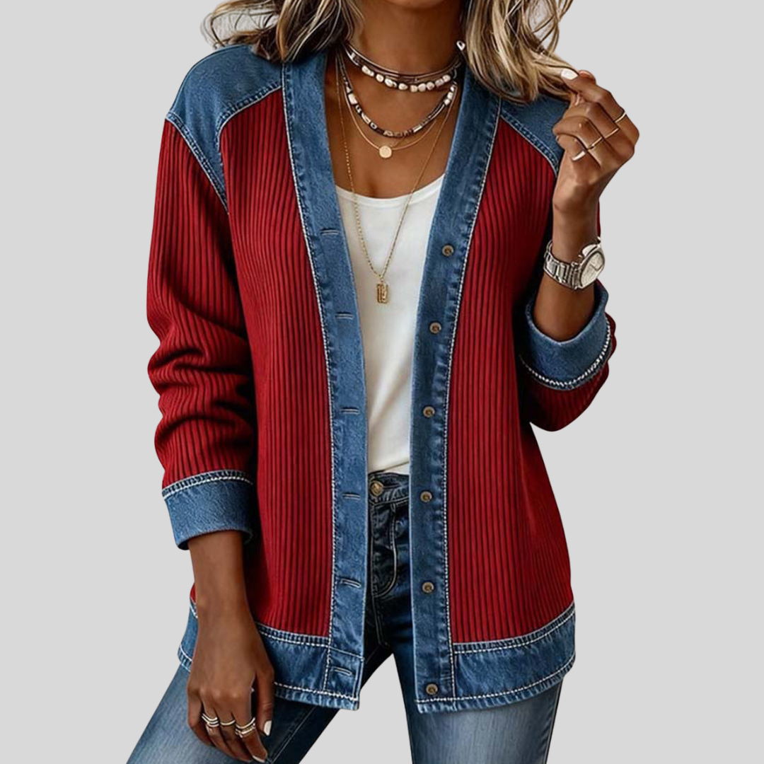 Klyra™ | Patchwork Art Women's Cardigan - Maison Léa & Lou