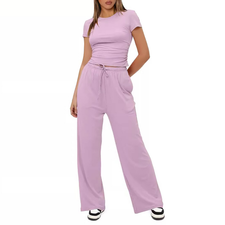 GLORIA™ – Cozy Bell Bottom Loungewear Set - Maison Léa &amp; Lou