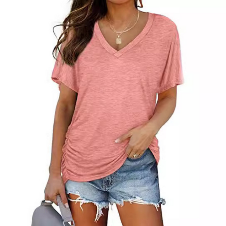 EILY™ - Classic V-Neck Loose Fit Shirt - Maison Léa &amp; Lou