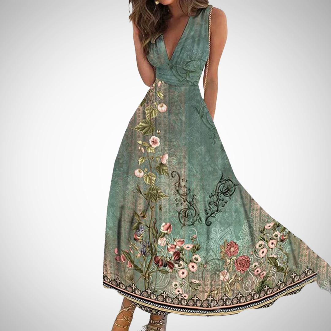 MIRIANNE™ - Timeless Floral Maxi Dress - Maison Léa &amp; Lou