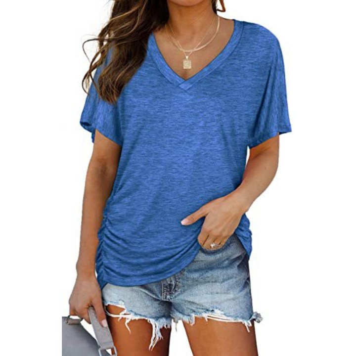 EILY™ - Classic V-Neck Loose Fit Shirt - Maison Léa &amp; Lou