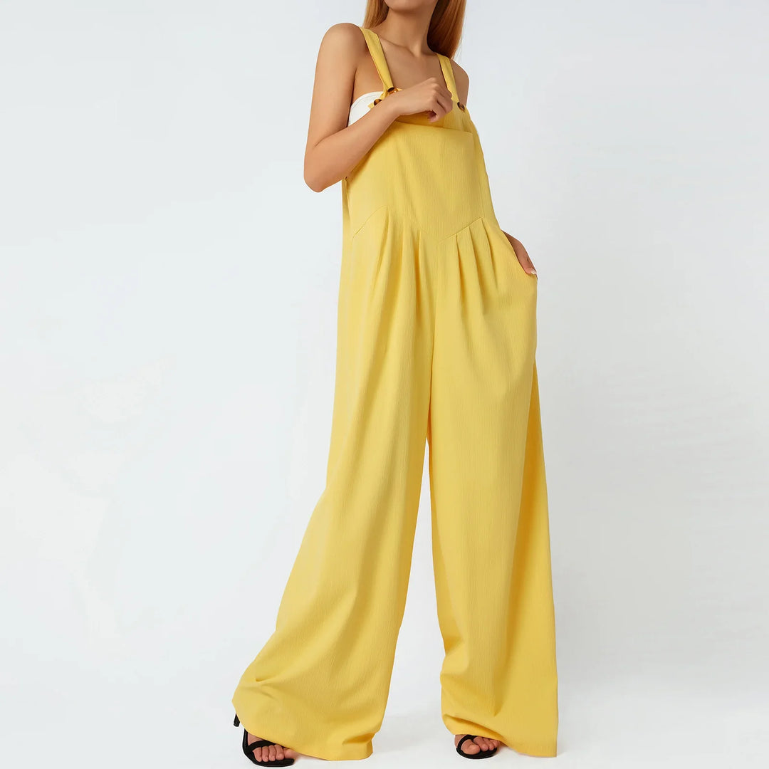 Charlotte™ | Komfortabel Jumpsuit Med brede Bukseben - Maison Léa &amp; Lou