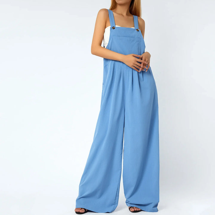 Charlotte™ | Komfortabel Jumpsuit Med brede Bukseben - Maison Léa &amp; Lou