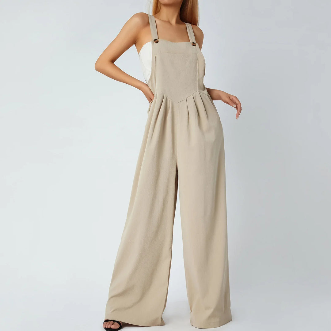 Charlotte™ | Komfortabel Jumpsuit Med brede Bukseben - Maison Léa &amp; Lou