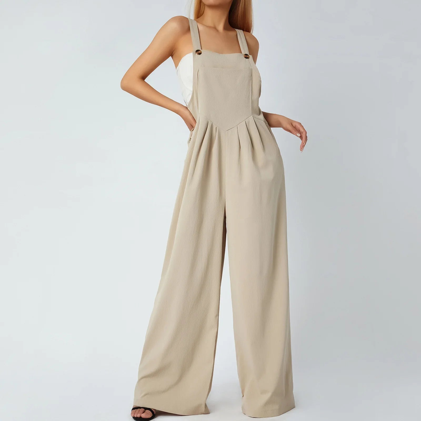 Charlotte™ | Komfortabel Jumpsuit Med brede Bukseben - Maison Léa & Lou