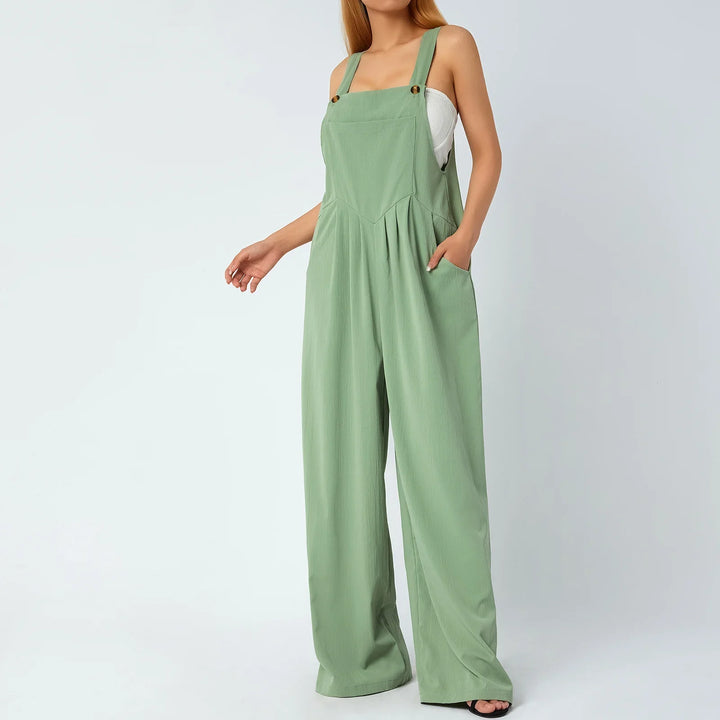 Charlotte™ | Komfortabel Jumpsuit Med brede Bukseben - Maison Léa &amp; Lou