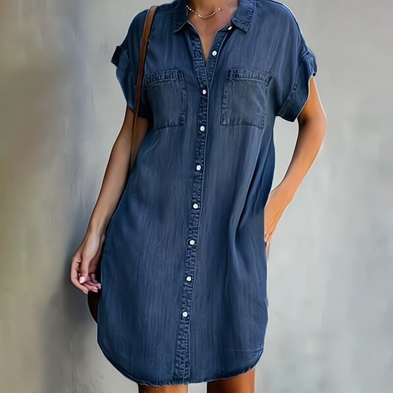 Helen | Button-Down Shirt Dress - Maison Léa &amp; Lou