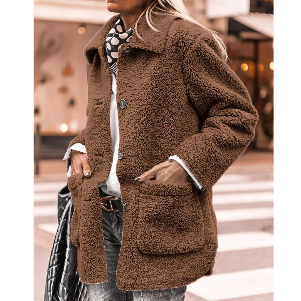 ASTRID™ | Soft Fuzzy Coat - Maison Léa & Lou